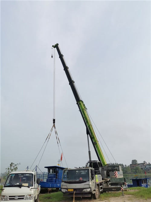 宣汉县桥梁建设吊装案例